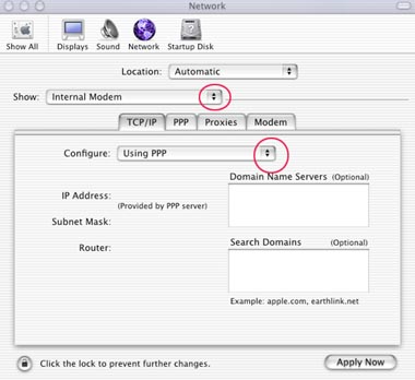 Mac OS X - Configuring TCP/IP